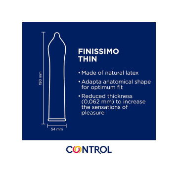CONTROL - FINISSIMO SENSO CONDOMS 144 UNITS - CONTROL CONDOMS - Sensi…