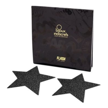 BIJOUX INDISCRETS - CAPPUCCI PER CAPEZZOLI INDISCRETI BLACK STAR FLASH