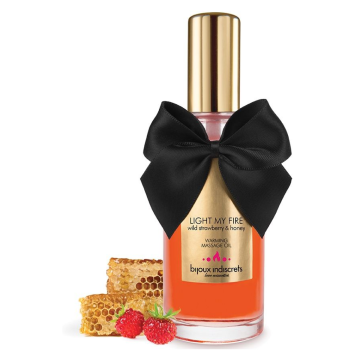 BIJOUX INDISCRETS - OLIO DA MASSAGGIO EFFETTO CALDO AROMA FRAGOLA