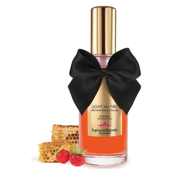 BIJOUX INDISCRETS - MASSAGEÃL WRMEEFFEKT ERDBEER-AROMA