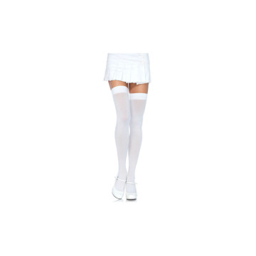 LEG AVENUE - NYLON THIGH HIGHS WHITE - LEG AVENUE HOSIERY - Tights