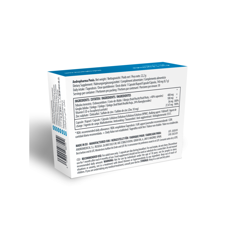 Andropharma Penis – Complemento alimenticio herbal para el