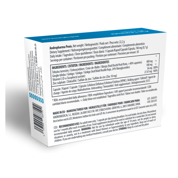 Andropharma Penis – Integratore alimentare a base di erbe per il benessere maschile