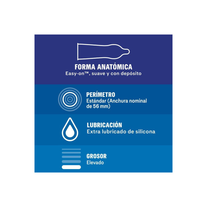 DUREX - EXTRA SEGURO 12 EINHEITEN - DUREX CONDOMS - Extra stark