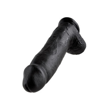 King Cock - Dildo Nero Con Sfere 30.48 Cm | Vybes.it