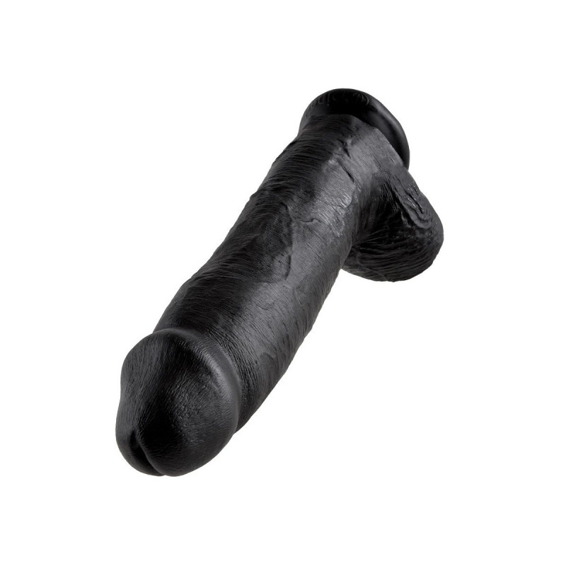 King Cock - Dildo Black With Balls 30.48 Cm | Vybes.it