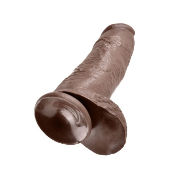 King Cock - Dildo Braun Mit Eier 30.48 Cm | Vybes.it