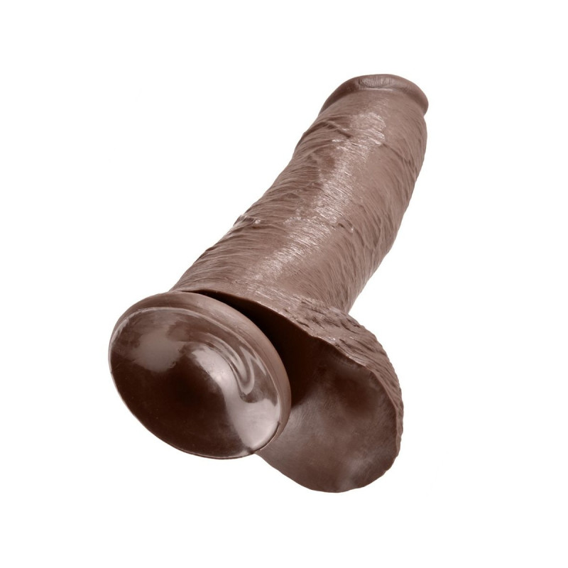 King Cock - Dildo Marrone Con Sfere 30.48 Cm | Vybes.it