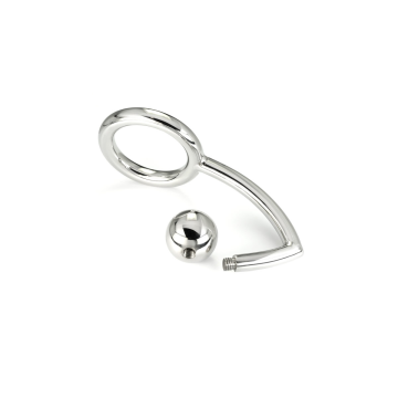 Metal Hard - Cock Ring Anillo Con Gancho Intruder Anal 45Mm |