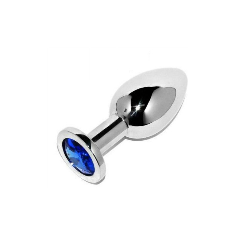 Metal Hard - Plug Anal Bleu Diamant Petit 5,71Cm | Vybes.it