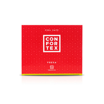 Confortex - Condom Fraise 144 Unités | Vybes.it