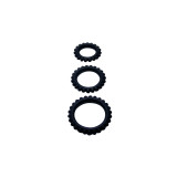 Baile - Titan Set 3 Pcs Cock Ring Black 2.8 + 2.4 + 1.9 Cm |
