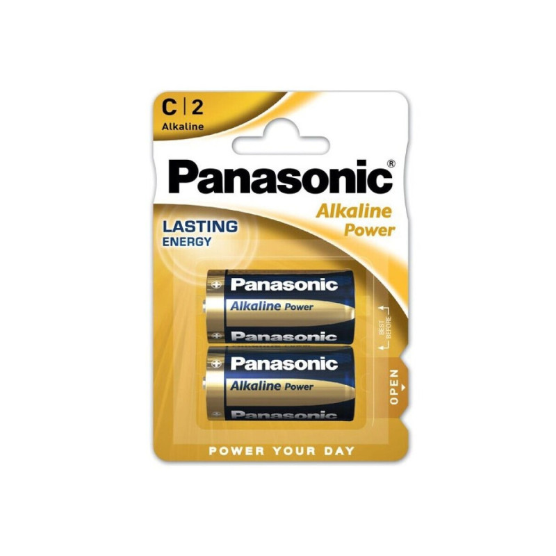 PANASONIC - BRONZE BATTERY C LR14 2 UNITS - Alkaline Batteries