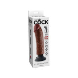 KING COCK - DILDO VIBRADOR MARRÓN 20.32 CM