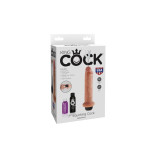 KING COCK - DILDO SQUIRTING 17.8 CM NATURAL