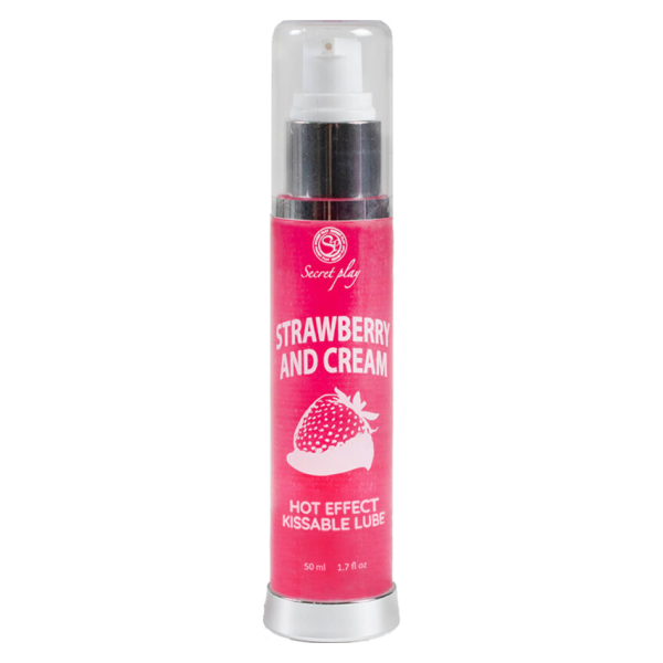 SECRETPLAY - LUBRIFIANT 2-1 EFFET CHALEUR FRAISE & CRÈME 50 ML