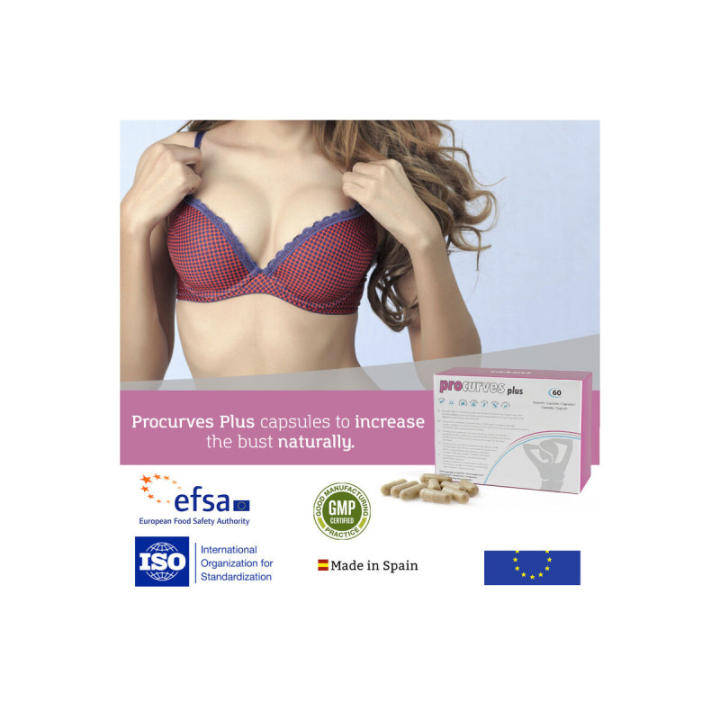 Procurves Plus – Complemento alimenticio para aumentar el pecho de
