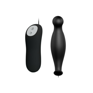 Pretty Love - Plug Anal Silicona 12 Modos Vibración Negro | Vybes.it