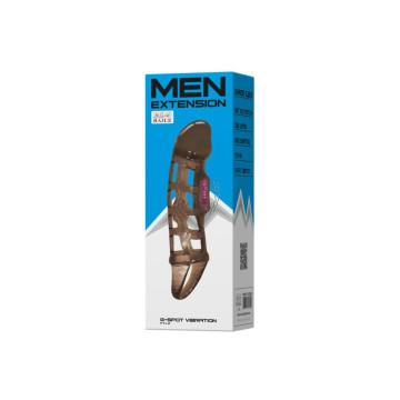 Baile - Funda Extensora Pene Con Vibración Y Strap 13.5 Cm |