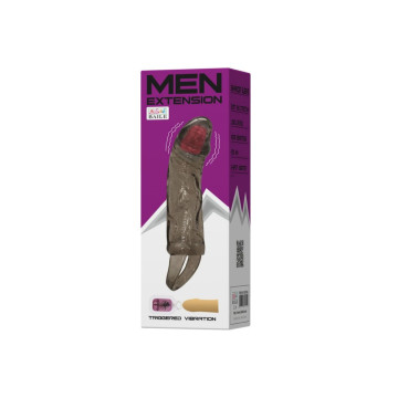 Baile - Funda Extensora Pene Con Vibración Y Strap Para Testículos