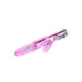 Baile - Vibrador Recargable Con Rotacion Y Estimulador Throbbing