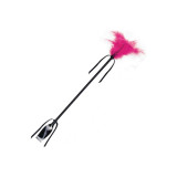 SECRETPLAY - BLACK AND FUCHSIA WHIP & FEATHER - SECRETPLAY 100% FETIS…