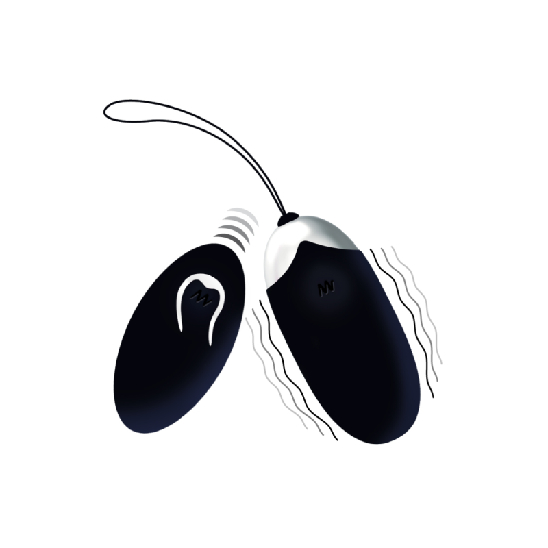 Intense - Flippy Ii Huevo Recargable Remoto Negro | Vybes.it