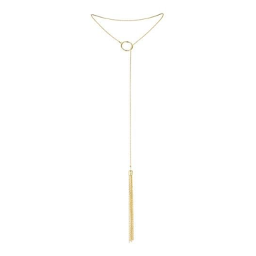 BIJOUX INDISCRETS - COLLANA MAGNIFIQUE IN METALLO CON FRANGE DORATE
