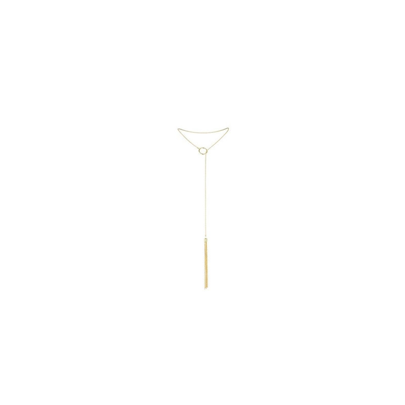 Bijoux - Magnifique Collar Metálico Con Flecos Dorado | Vybes.it