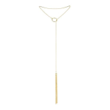 BIJOUX INDISCRETS - MAGNIFIQUE COLLIER EN MÉTAL FRANGES DORÉES