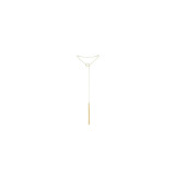 Bijoux - Magnifique Collar Metálico Con Flecos Dorado | Vybes.it