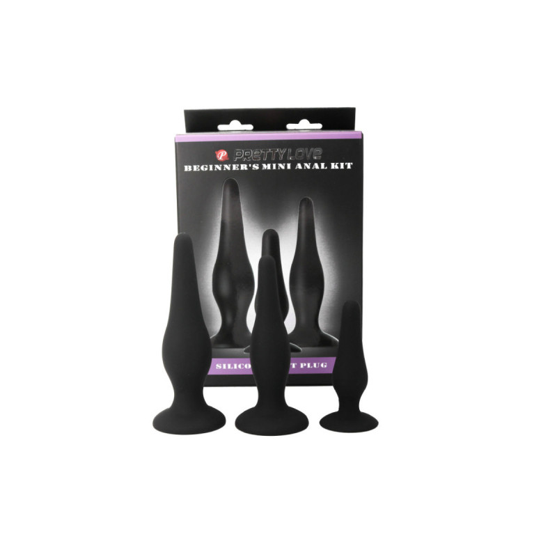 Pretty Love - Kit Iniciacion Anal Plugs Silicona | Vybes.it