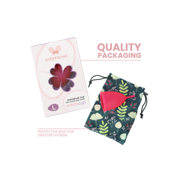 INTIMICHIC - COUPE MENSTRUELLE EN SILICONE MÉDICALE - TAILLE L - Coup…