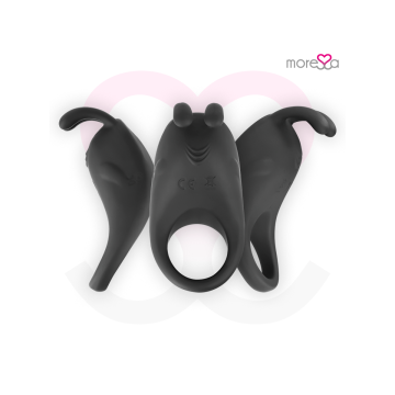 Moressa - Brad Premium Silicone Recargable Negro | Vybes.it