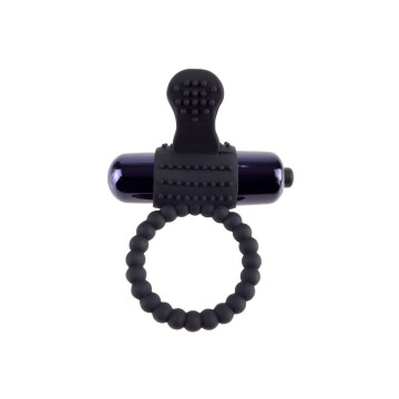 FANTASY C-RINGZ - BLACK SILICONE VIBRATING RING - Cockrings with vibr…
