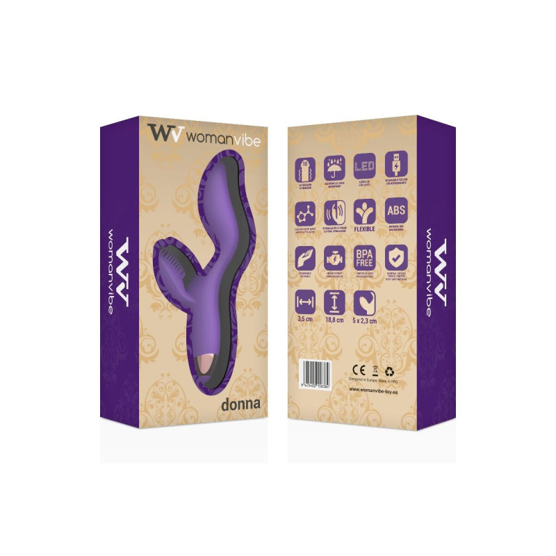 Womanvibe - Donna Vibrador Silicona Recargable | Vybes.it