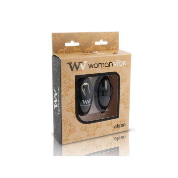 Womanvibe - Alsan Huevo Control Remoto Negro Silicona Negro |