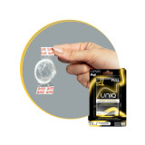 UNIQ - PULL LATEX FREE CONDOMS WITH STRIPS 3 UNITS | Vybes.it