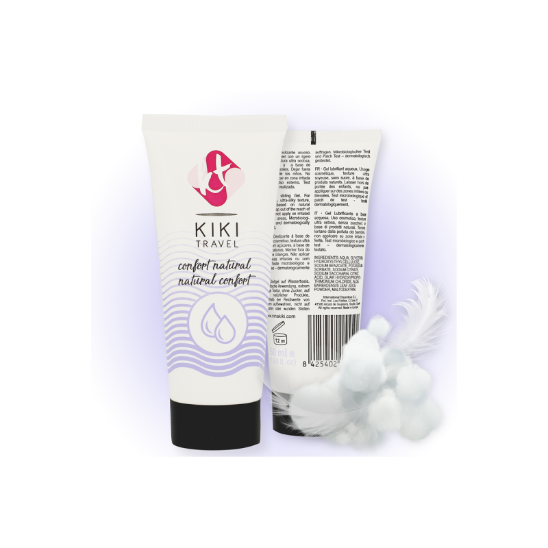 KIKÍ TRAVEL - CONFORT NATURAL LUBRICANT 50 ML - Water-based