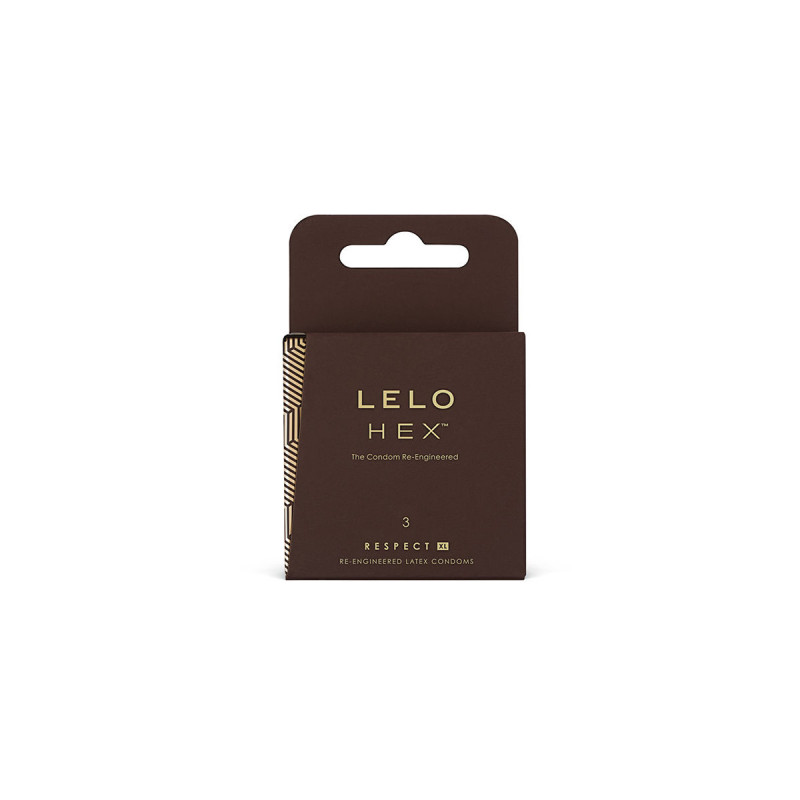 LELO HEX CONDOMS RESPECT XL 3 PACK - Taglia XL (grande)