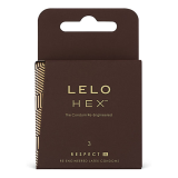 LELO - PRESERVATIVI ESAGONALI RESPECT XL CONFEZIONE DA 3