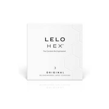 LELO - HEX CONDOM BOX 3 UNITS - Points and Stretch Marks