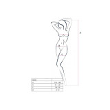 PASSION - WOMAN BS031 WEISSER BODYSTOCKING, EINE GRÖSSE - PASSION WOM…