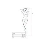 PASSION - WOMAN BS038 WEISSER BODYSTOCKING, EINE GRÖSSE - PASSION WOM…