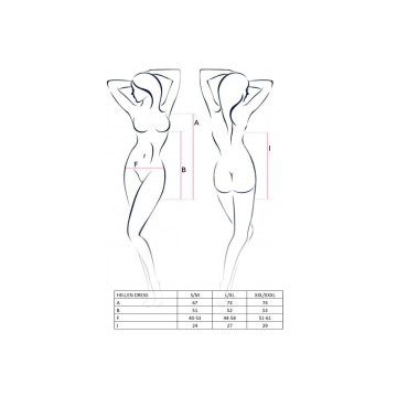 PASSION - DONNA ABITO HELLEN E PERIZOMA TAGLIA S/M - PASSION WOMAN SE…