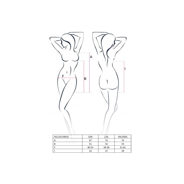 PASSION - WOMAN HELLEN VESTIDO Y TANGA TALLA L/XL