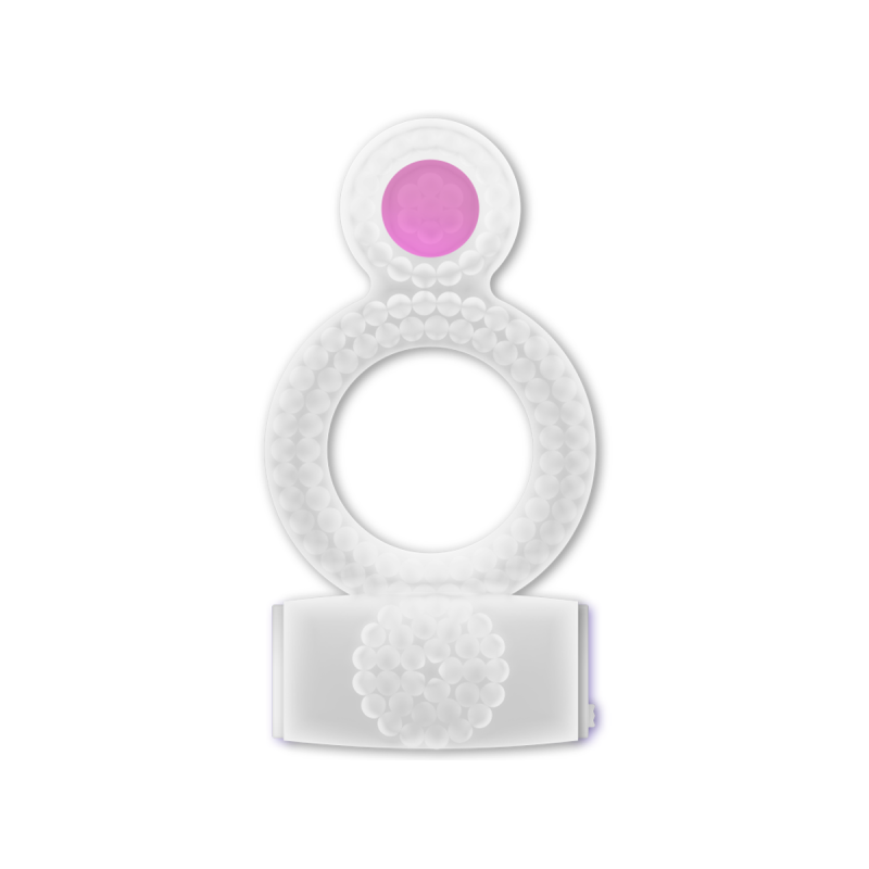 CASUAL LOVE - RING VIBRATING DOUBLE PLEASURE TRANSPARENT - Cockrings…