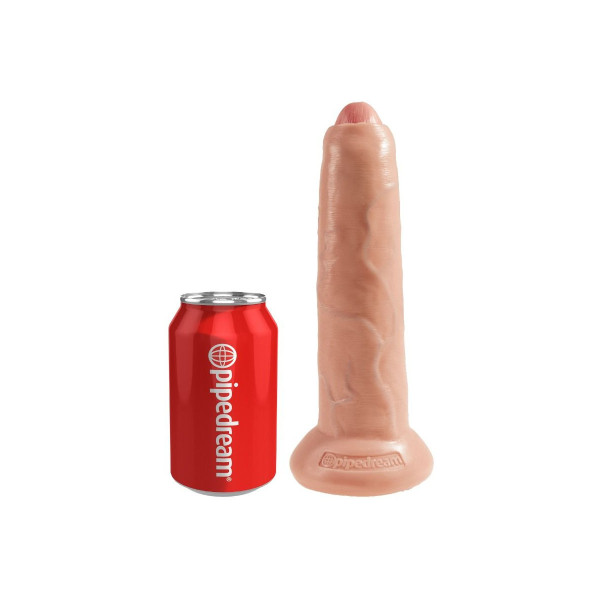 KING COCK - DILDO REALÍSTICO UNCUT NATURAL 23 CM