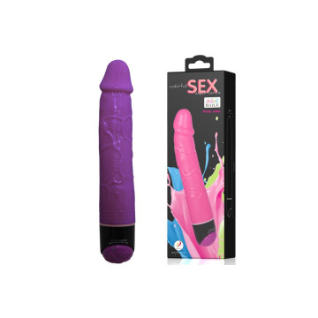 Baile - Colorful Sex Vibrador Realístico Lila 23 Cm | Vybes.it