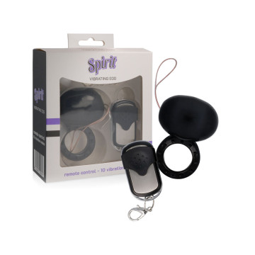 SPIRIT - ANILLO VIBRADOR CONTROL REMOTO NEGRO